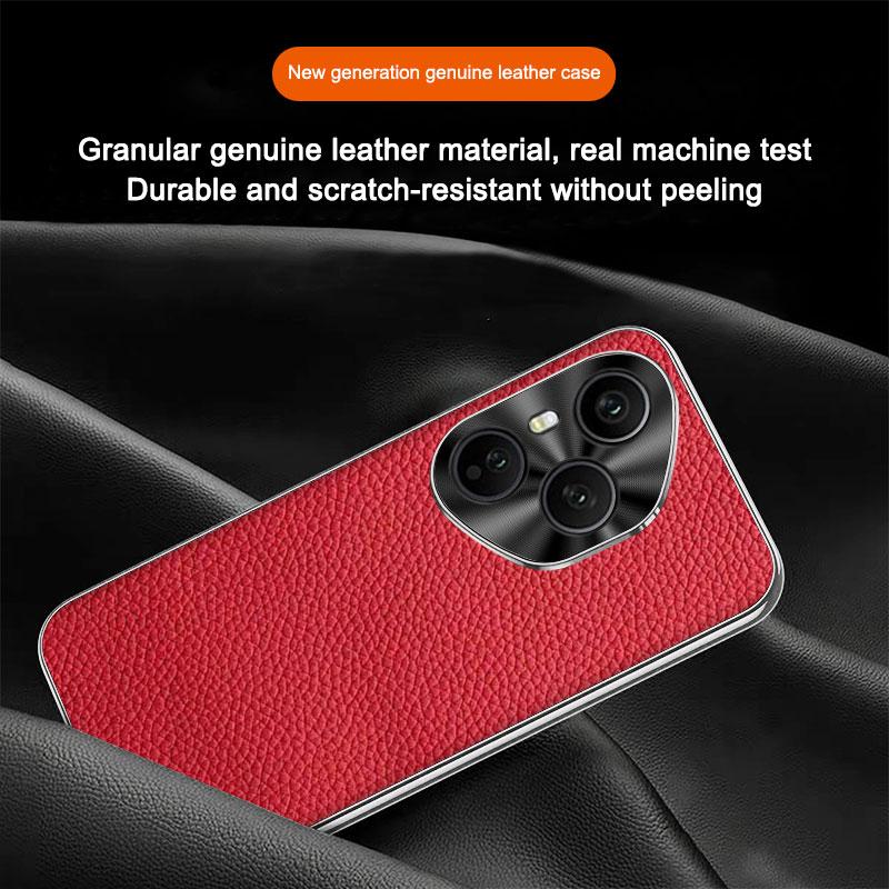 For Huawei Honor 400 Pro Case Luxury Lichee Leather Skin Protective Back Cover Case For Honor 400 400Pro Global Version Shell