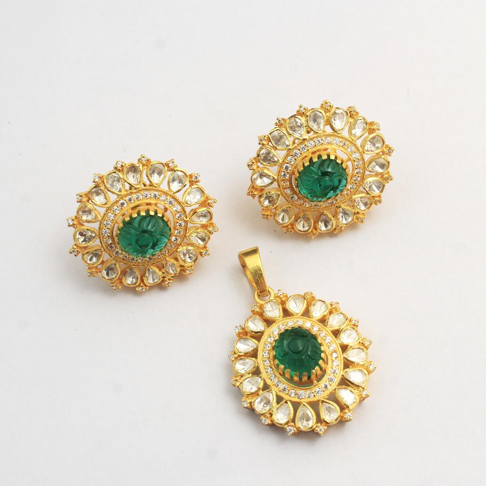 

Комплект серег с подвеской в ​​виде муассанита «Полки» из стерлингового серебра 925 пробы для женщин