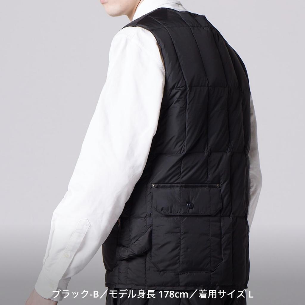 Taion Unisex Work Button Down Dark Size M V-Neck Vest, 001BWK, Charcoal,