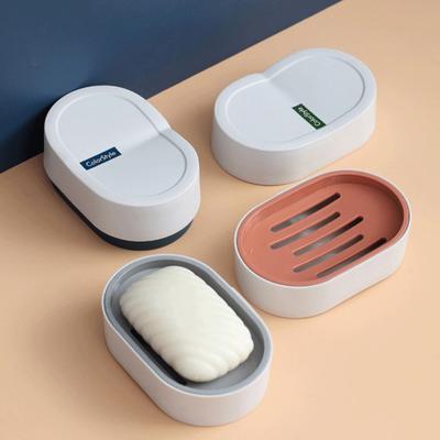 Tragbare Reise-Seifenbox im Abfluss-Design mit Deckel, wasserdicht, auslaufsicher, kompakt, leicht, Badezimmer-Aufbewahrung, versiegelte Box
