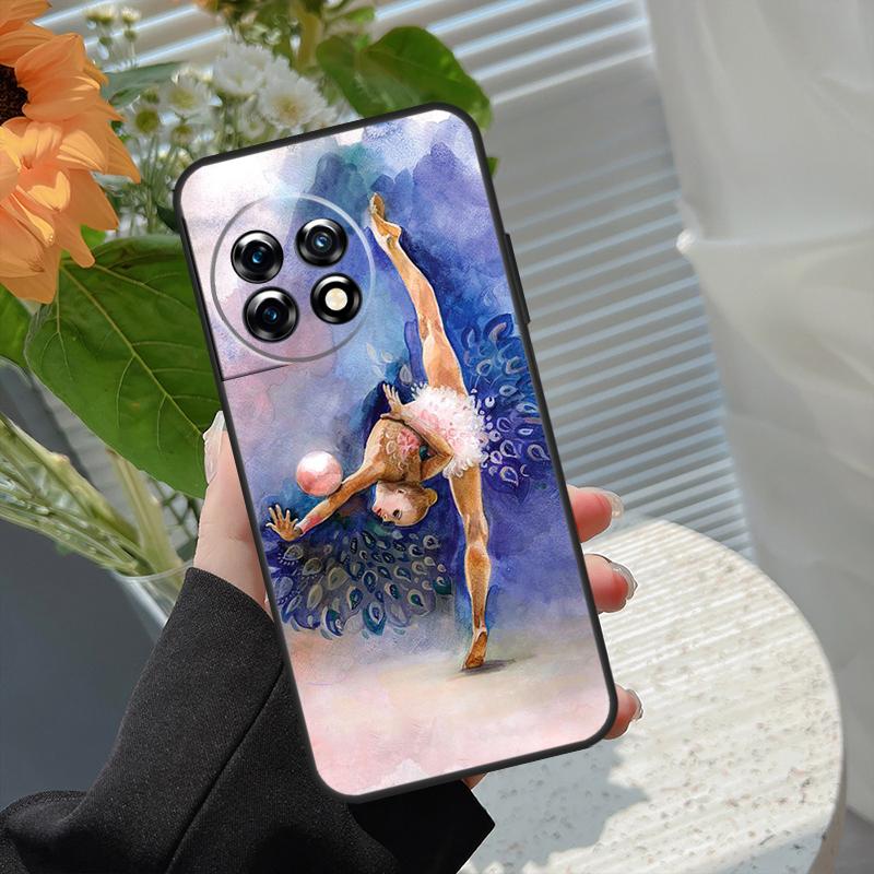

Gymnastics Oil Painting Case For OnePlus 15 15R 12 12R 13T 13R 13 11 10 10R 10T 8T Nord 5 CE 2 3 4 Lite N20 N30 Cover OnePlus 13R