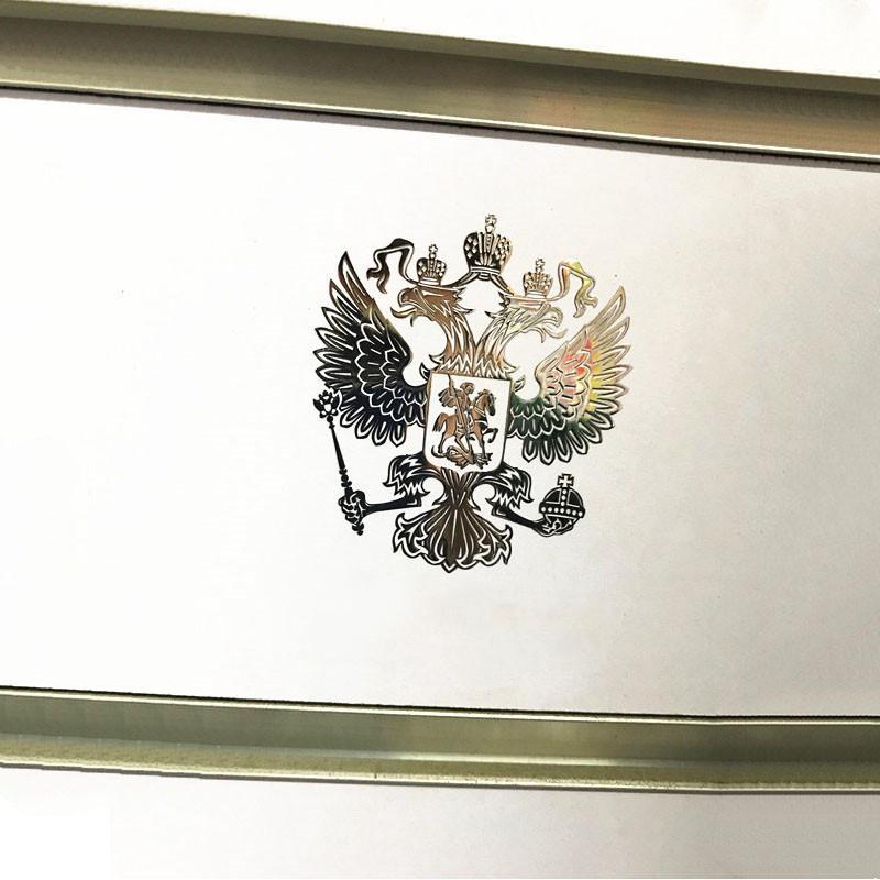 Coat of Arms Sticker Nickel Metal Car Stickers Decals Federation Eagle Emblem for Car Styling Car Accessories