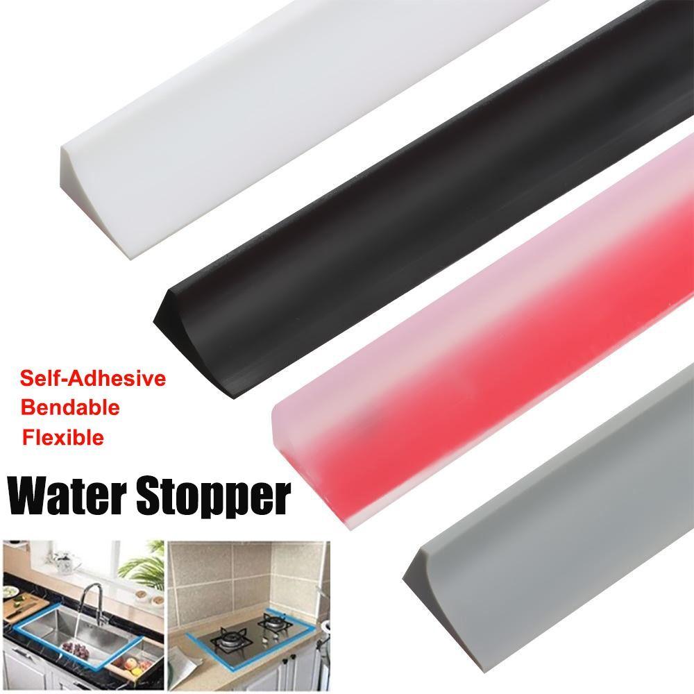 Self-Adhesive Water Retaining Strip Bendable Flood Barrier Water Stopper  Dry and Wet Separation