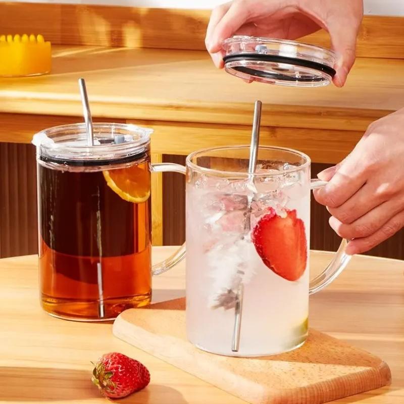 Extra Large Graduated Tumbler with Leak-Proof Lid and Straw - Heavy-Duty Beverage Container for Iced Drinks, Perfect for Home