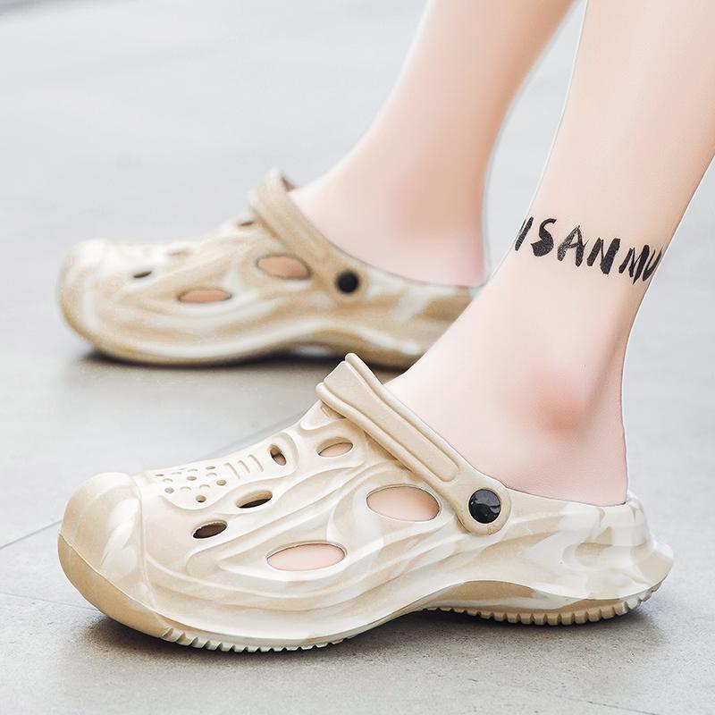 Fashion Summer Men Slippers Massage Slides Indoor Outdoor Sandals Beach Shoes Comfortable Casual Men's Slippers Big Size