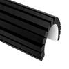 2Pcs Garage Wall Protector Black EVA Foam Garage Wall Bumper Cushion Self-adhesive Parking Lot Column Pole Corner Guard Shock Absorbing Padding