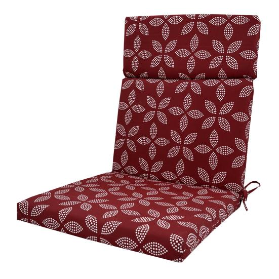 

Outdoor Dining Chair Cushion Rocking Chair 19 Inch x 18 Inch Floral Seat Cushion Waterproof Fade Resistant Striped Back And Seat Cushion for 45cm