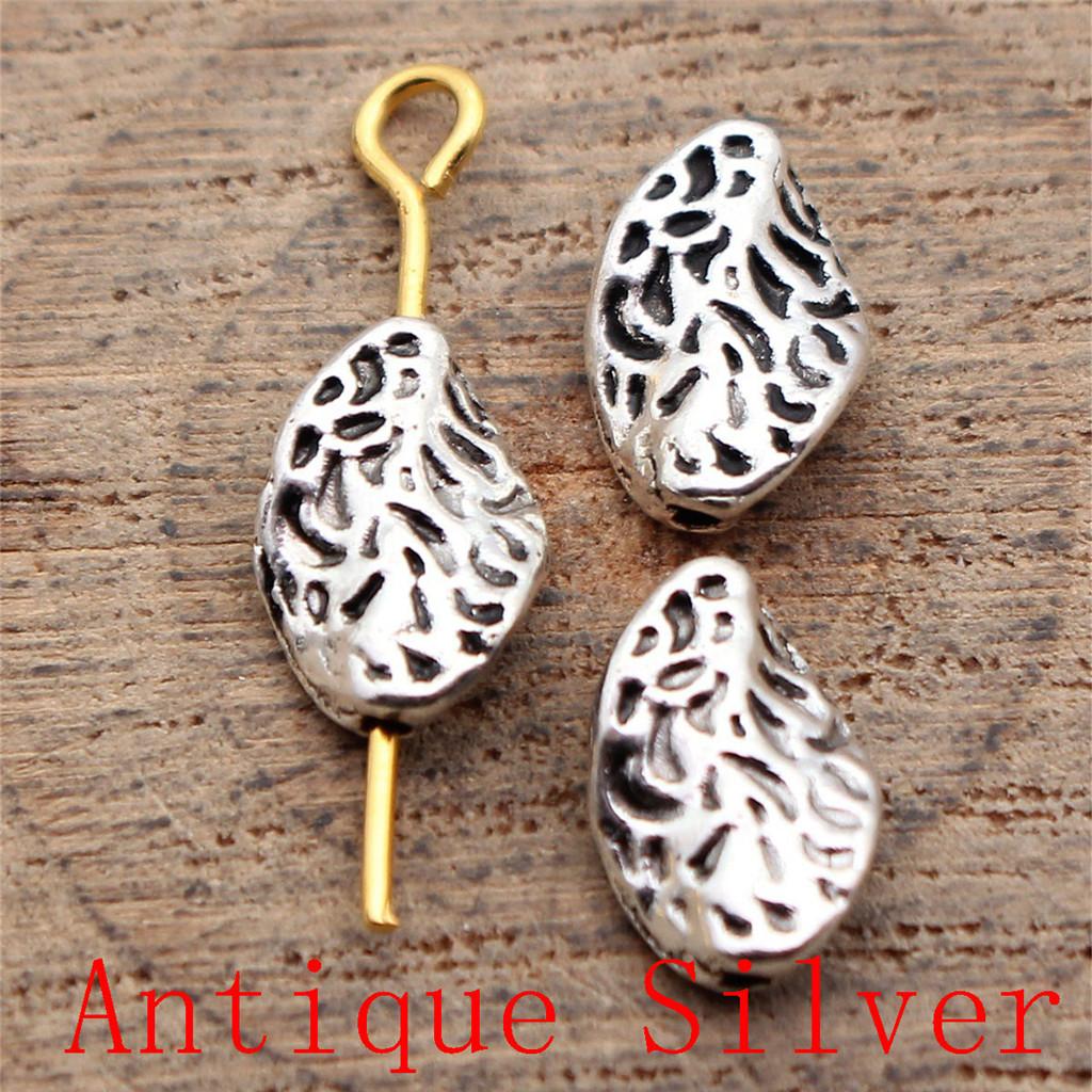 Charms Piatto Torsione Foro Grande Perline Sfuse Per Braccialetto Collana Gioielli Fabbricazione Componenti
