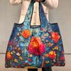 Borsa Tote da Viaggio Pieghevole Ecologica con Cartoni Animati - Borsa da Shopping a Spalla Singola di Grande Capacità per Donne