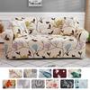 Floral Printing Elastic Slipcovers Stretch Sofa Covers for Living Room Corner Couch Cover Sectional Armchair Cover 1/2/3/4 Seat