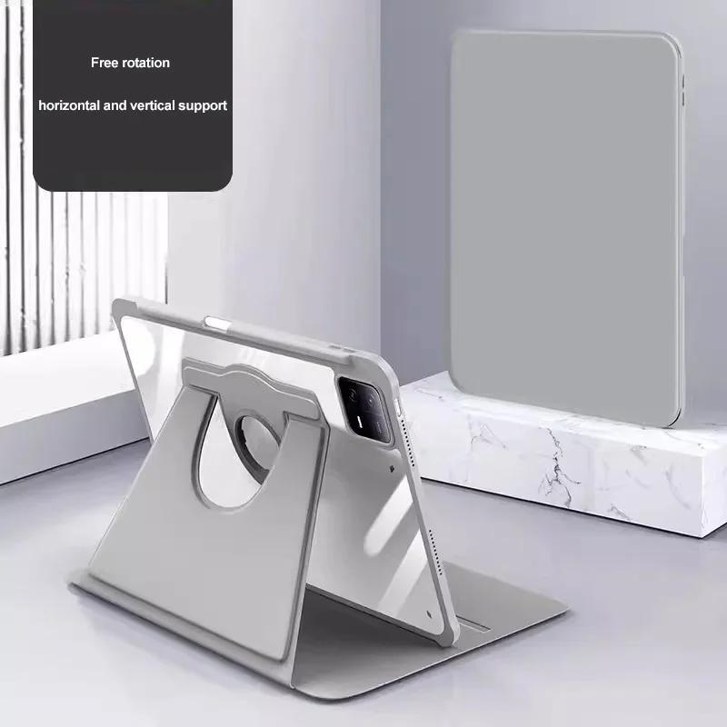 360° Roterende Tablethoes voor Samsung Galaxy S11 S10 S9 Ultra 14,6  S8 S7 FE A9 A11 Plus S6 Lite 8,7  Flip Cover met Penhouder For S9 S9 FE 11inch grijs