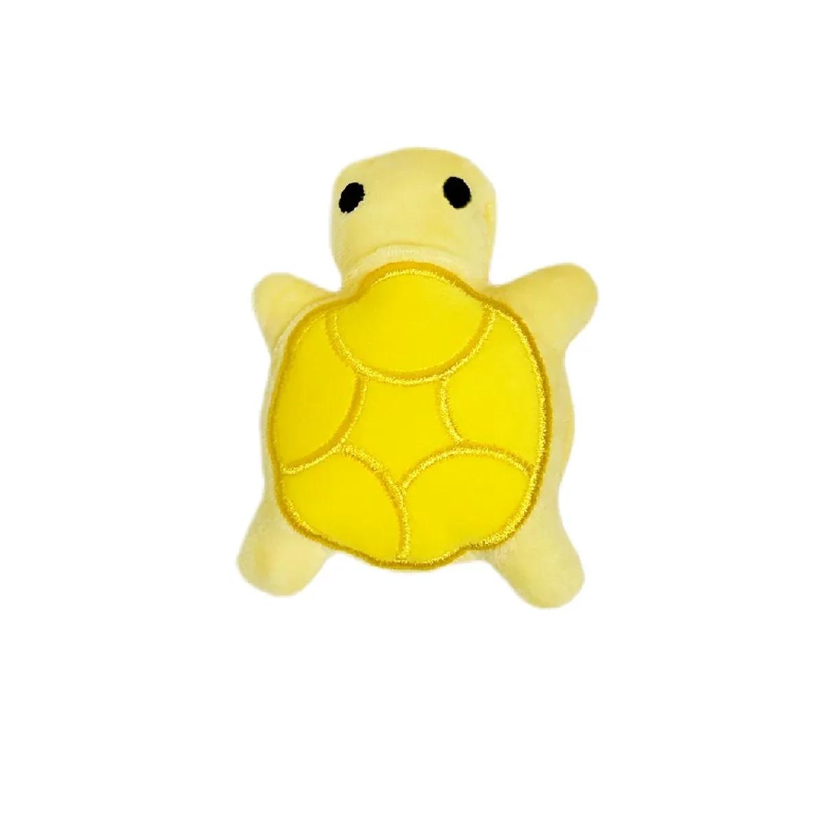 

Squeaky Mini Cute Turtle Dog Plush Chew Toy for Puppies Teething Soft Safe Pet Dental Health Interactive Sound Toy XS жёлтый