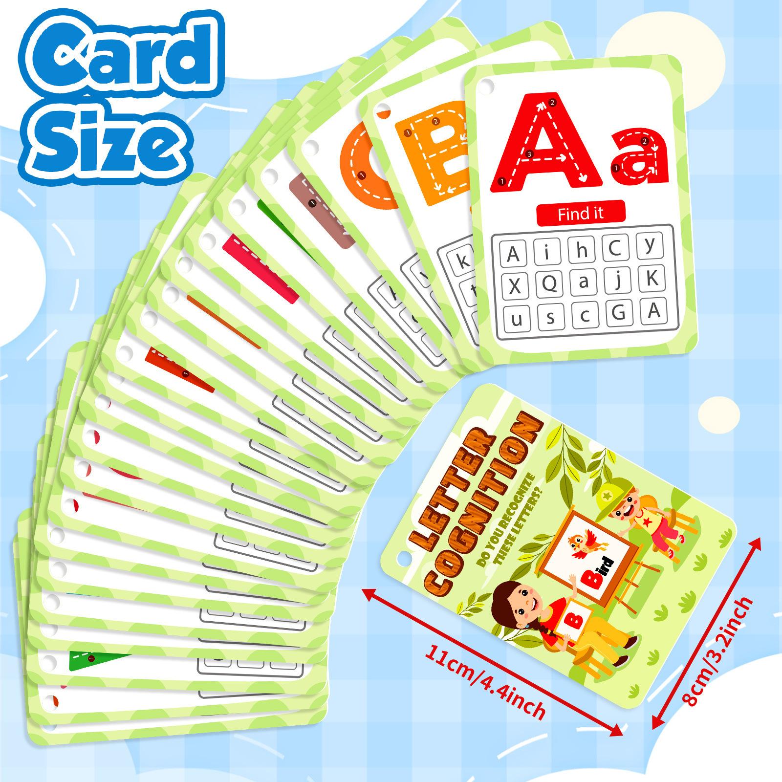

30 Educational Cards, Letter Cognition, Early Childhood Education, Parent-Child Visual Development, Educational Card Toys
