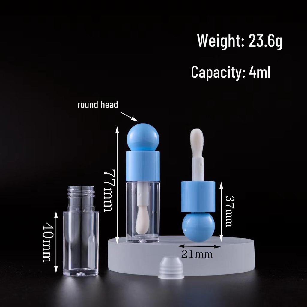 Large Brush Lip Gloss & Eyeliner Tube - Thick, Empty Container for Cross-Border Bestsellers