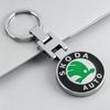 Car Sticker Skoda 3D Metal Emblem Keychain Zinc Alloy Auto Key Pendant For Octavia Fabia Kodiaq Superb Karoq Rapid Kamiq Yeti Sc ulnm83