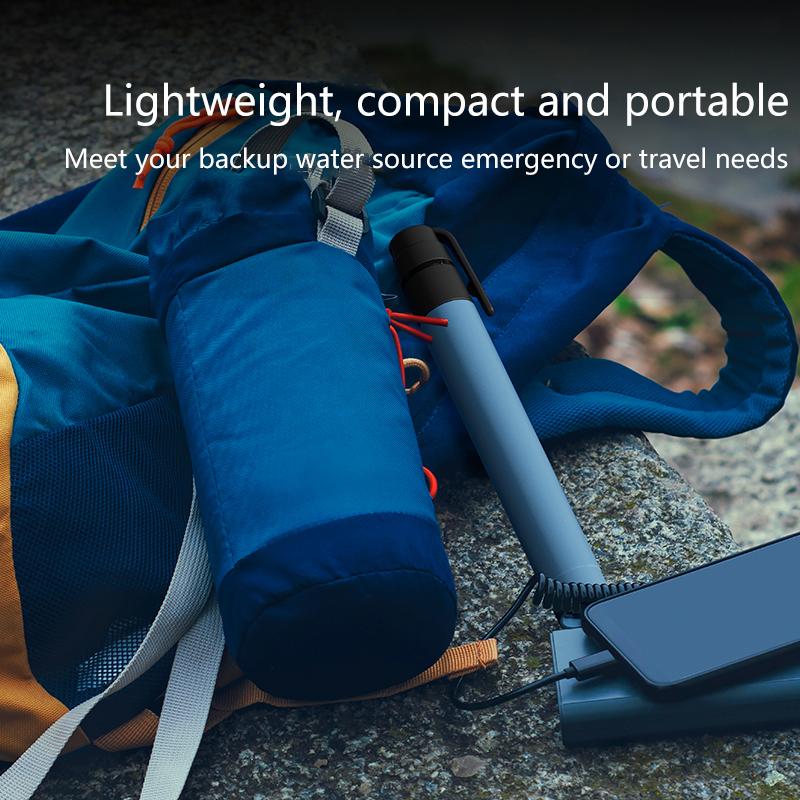 1Pcs Outdoor Mini Wasser Filter Stroh Notfall Tragbare Wasser Filtration System