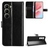 For Infinix Hot 60 Pro 4G PU Leather Case with Strap Crazy Horse Texture Phone Wallet Cover