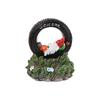 Goblin Dwarf Resin Bird Feeder White Beard Old Man Courtyard Decoration Ornaments Home Garden Decoration Bird Feeder
