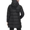 adidas Womens Mid Down Coat Outdoor Windproof Hooded Long Sleeve Jacket Women Coats Black GE9991