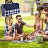 Outdoor Picnic Blanket, Extra Large Foldable Lightweight Sand Mat For Beach Camping Hiking Terrace, Dark Blue