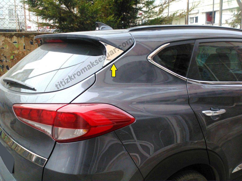 Dreiecksleiste am Kofferraumdeckel (rostfreier Stahl) für Hyundai TucsonTL 2016-2021
