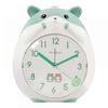 SAYTAY Alarm Clocks For Bedrooms, Cartoon Alarm Clock Hamster Alarm Clock Night Light, Student Children's Home Decoration Desktop Clock(Green)