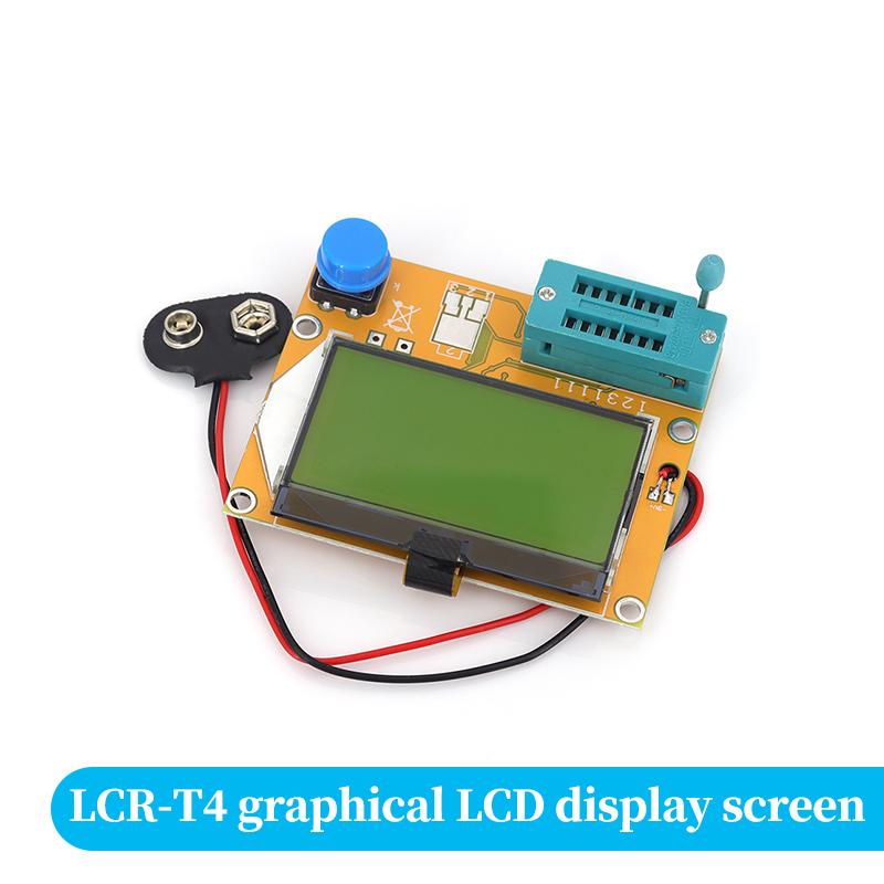 Transistor Tester LCR-T4: Diode Triode, Capacitance, SCR, Inductance, ESR Meter, LCD Screen