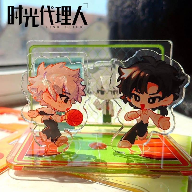 Anime Link Click Charles Cheng Xiaoshi Lucas Cosplay Figure Stand Kawaii Acrylic Standing Plate Ornament Accessories Gift
