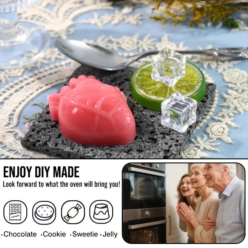 1 Stück 3D Halloween Silikonformen | 220°C Hitzebeständig für Schokolade, Süßigkeiten, Cupcake-Dekoration - DIY Backwerkzeuge