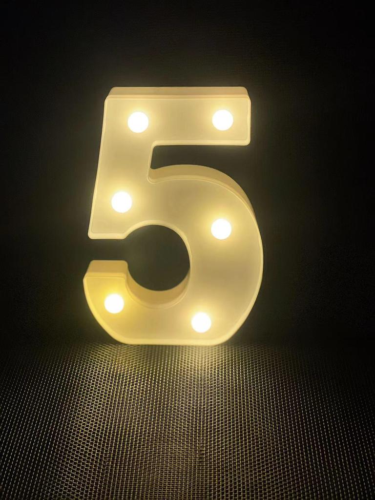 LED Love Letter & Number Lights for Valentine's Proposal Decor