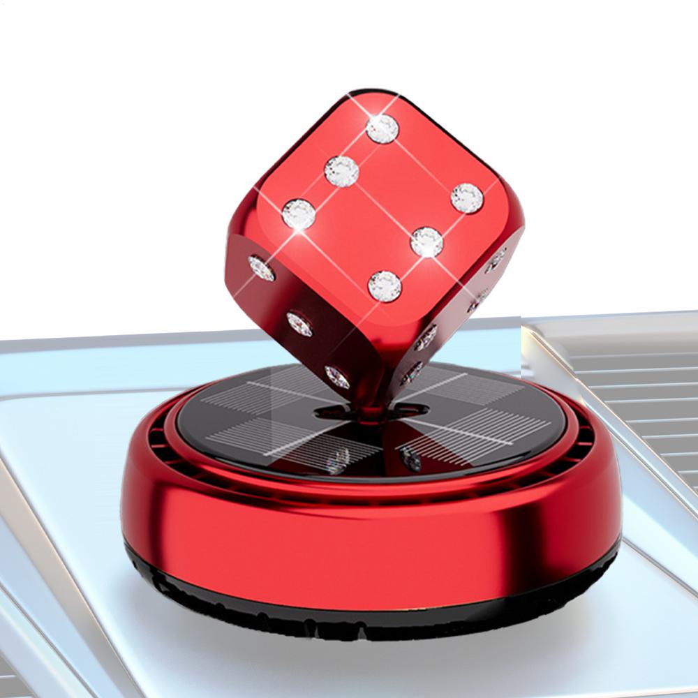 Car Scents Air Freshener Car Air Fresheners With Solar Rotating Automotive Trim Long-Lasting Odor Removal Dice For Minivan