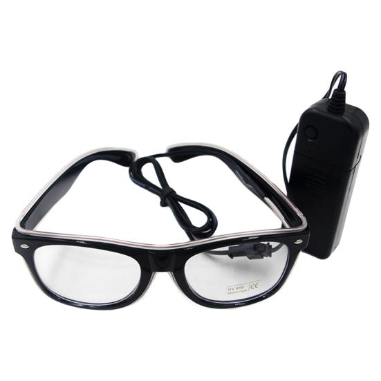 LED EL Wire Glasses Light Up Glow Sunglasses Eyewear Shades for Nightclub Party