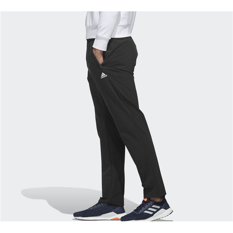 Adidas Woven Slim-Fit Running Pants Men Bottoms Black FM9425