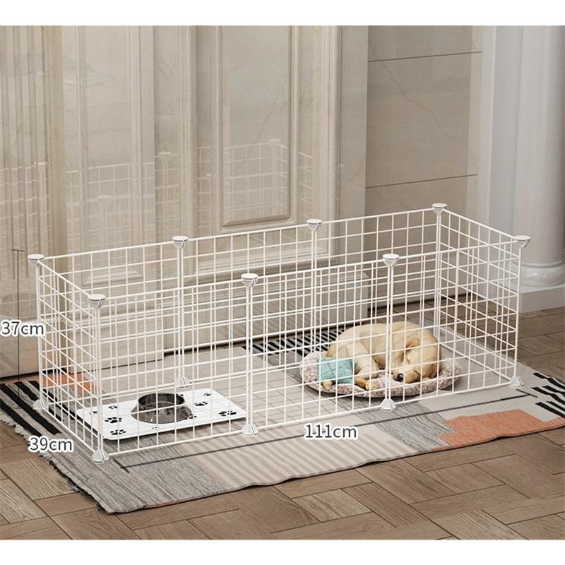 DIY Pet Fence And Crate Durable Pet Panel Dog Gate Pet Net Door For Dogs Outdoor Indoor Portable Pet Enclosure Safety Barrier Pet Playpen