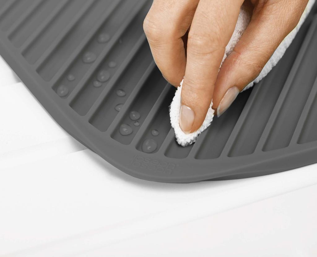 [Authentic] Joseph Joseph Flume Large Dish Draining Mat, Gray, 85089