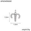 CARLIDANA Hot-Selling Stainless Steel Pendant 12 Zodiac Silver Color Pendant DIY Jewelry Accessories Necklace Pendant Charms