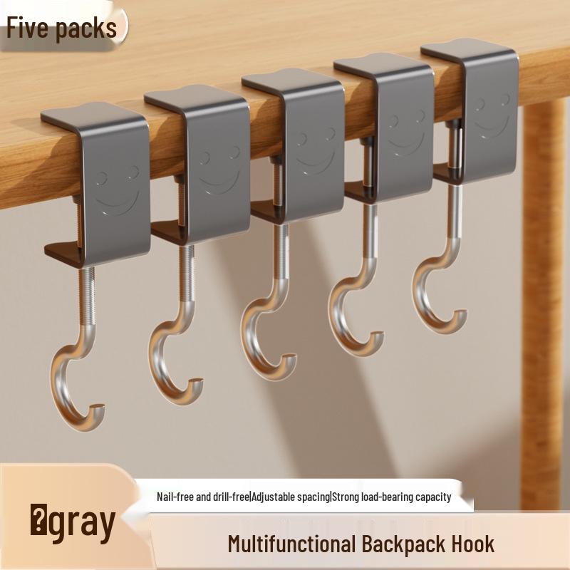 Durable Adjustable Non-Adhesive Hook for Schoolbags and More