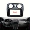 2 Din 9 Inch Car Fascias for Dacia Sandero Symbol Stepway 2014+ Dashboard Frame Installation