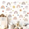 1Pc Cartoon Love Cloud Rainbow Wall Stickers Kids Room Decoration Bedroom Children Room Wall Art Living Room Decor for The House
