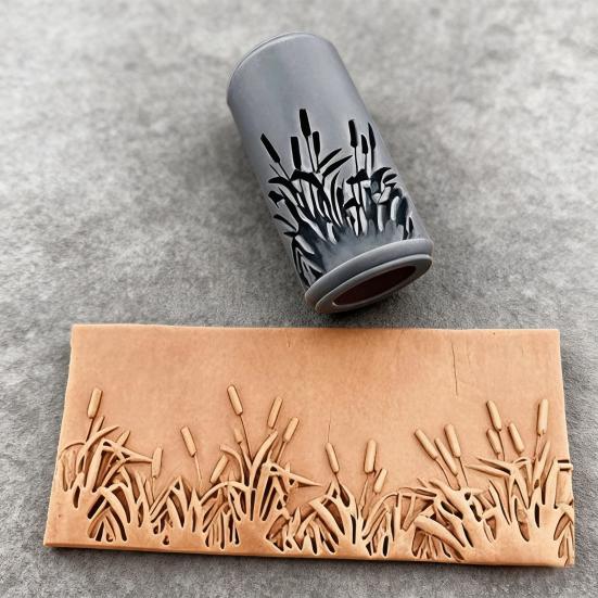 Polymer Clay Embossing Texture Roller Pottery Clay Modeling Patterned Roller DIY Household Ceramic Slab Clay Tile Textured Embossing Tools