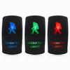 Black Sasquatch Rocker Switch 12V/24V 5Pin for RV Conversion LED