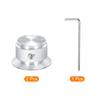 Uxcell Potentiometerknopf, Aluminium-Gitarren-Bedienknopf mit 1 Schaft zum Lösen für Gitarren-/Bass-Audio-Leistungsverstärker, Lautstärkeregelung, 24 mm Durchmesser