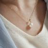 Modernlike 14k Round Freshwater Pearl Pendant