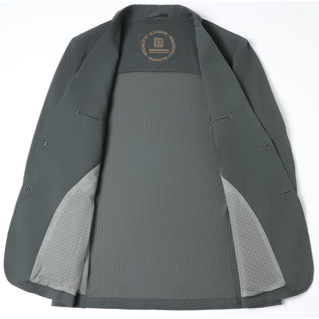 Summer Cool 4 3 Sleeve Plain UV Sweat Quick Business Casual [MYMRIN] Men's Jacket, Spring/Summer, Thin, Feel, Pockets, Buttons, Protection, Cool,