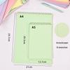 Spiral Notebook: Tear-off A5/A4, Lined Pages, Simple Cover, Ideal for Students & Office, American Style