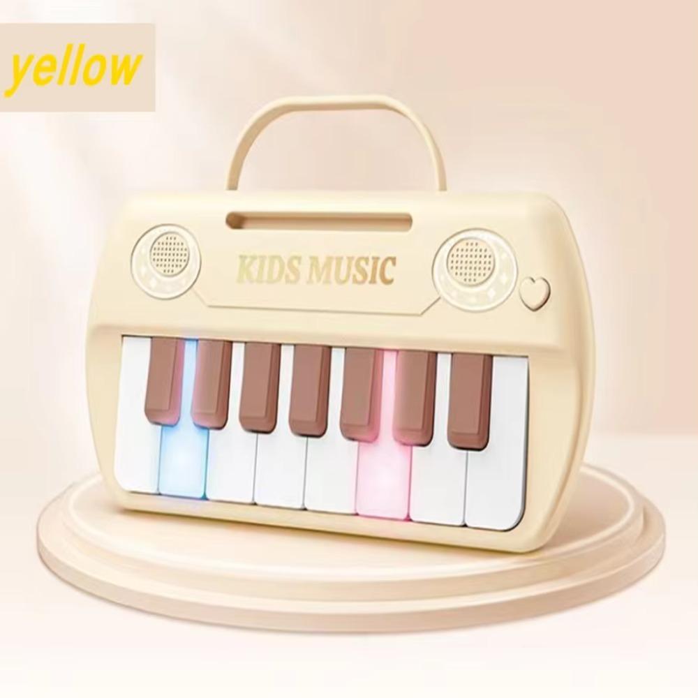Digital Keyboard Musical Instrument Toy LED Light Music Learning Toy Mini Electronic Piano  Kids