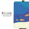 Grand Cinq Women's and Men's Pass Case (with Anti-Fall Strap & Button) - Sea Creatures, Coral, and Clownfish Design, IC Card Case for Commuting and