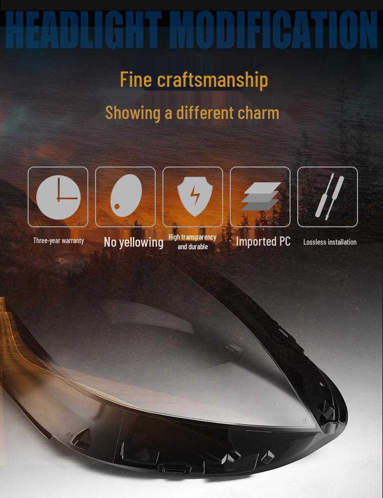 Mercedes-Benz C-Class W206 2022-2023 Headlight Lens & Rear Bottom Shell Cover