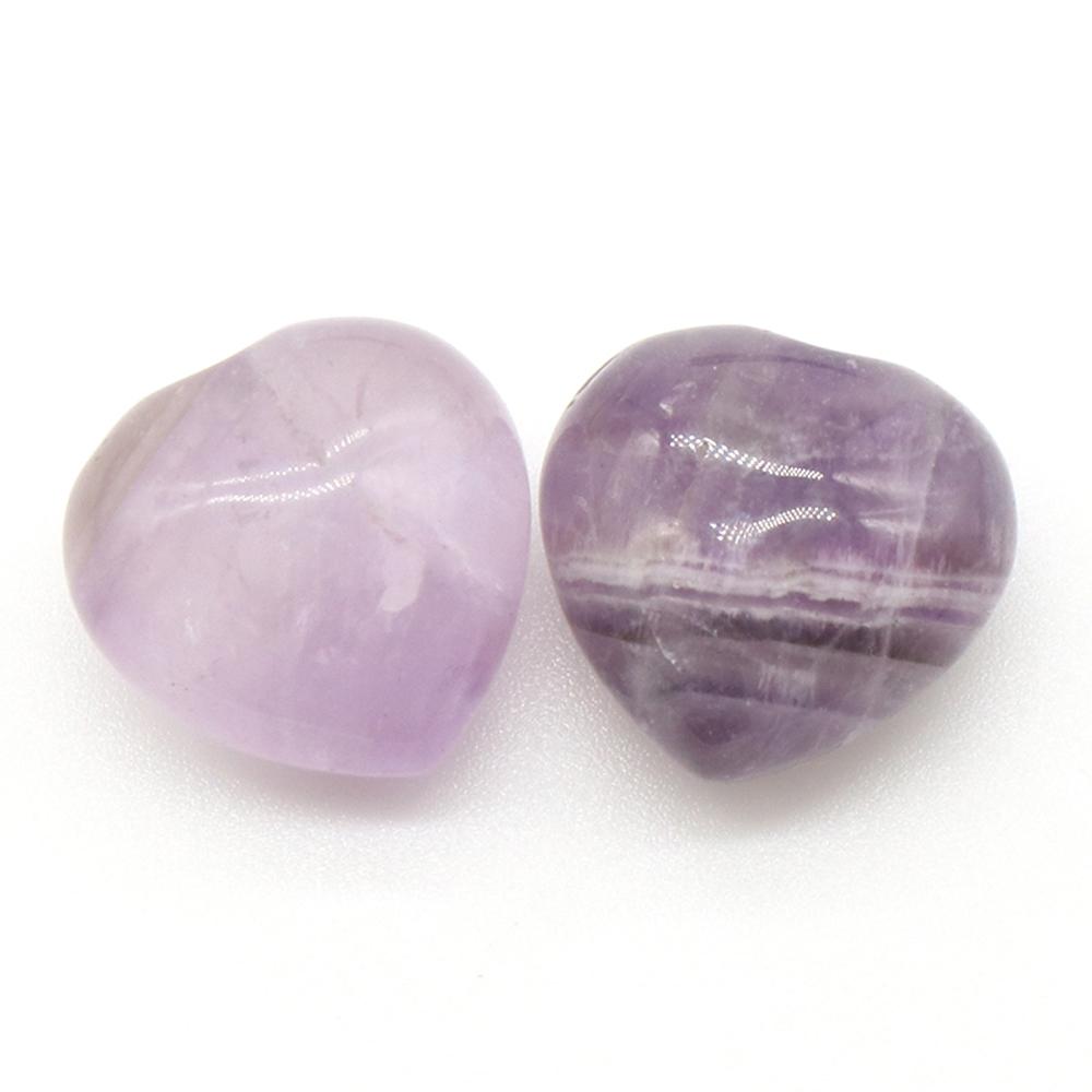 2 bucăți mini energie din piatră naturală ornament de inimă, cristal vindecător Reiki agat sodalit ametist jad piatră prețioasă decor pentru casă bijuterii cadouri 15 mm