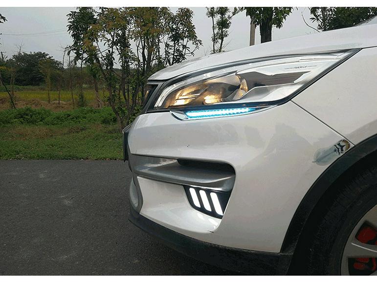 Daytime Running Lights, Turn Signals, and Fog Lights for 2016-2018 Geely GS Sport Edition
